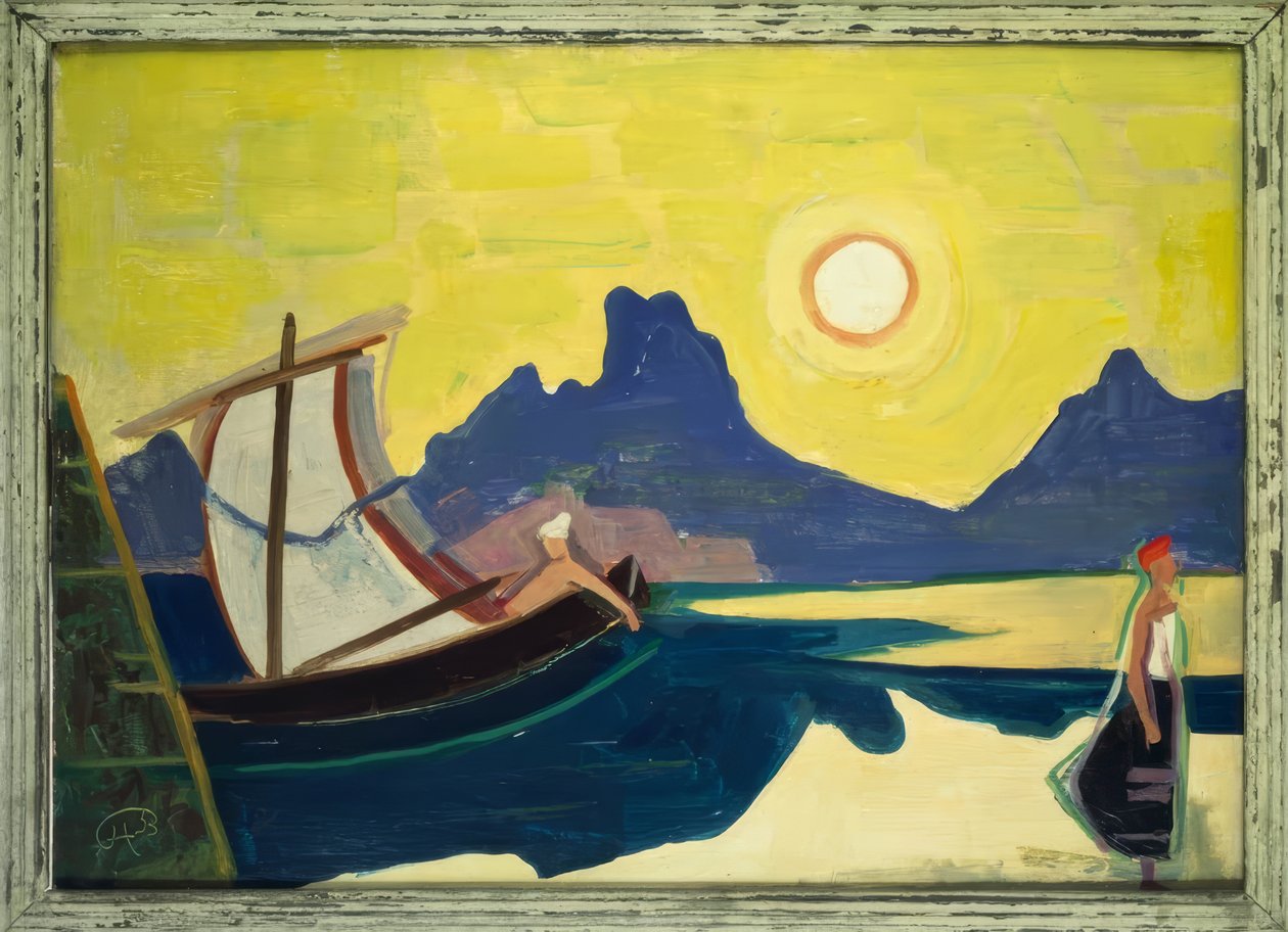 See und Berge von Karl Hofer