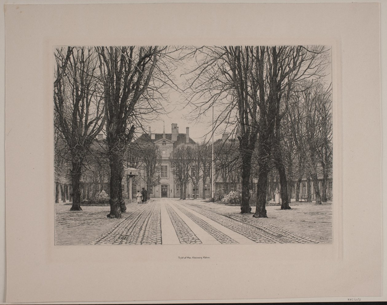 Der Grønnengården im Frederiks Hospital von Karl Jensen