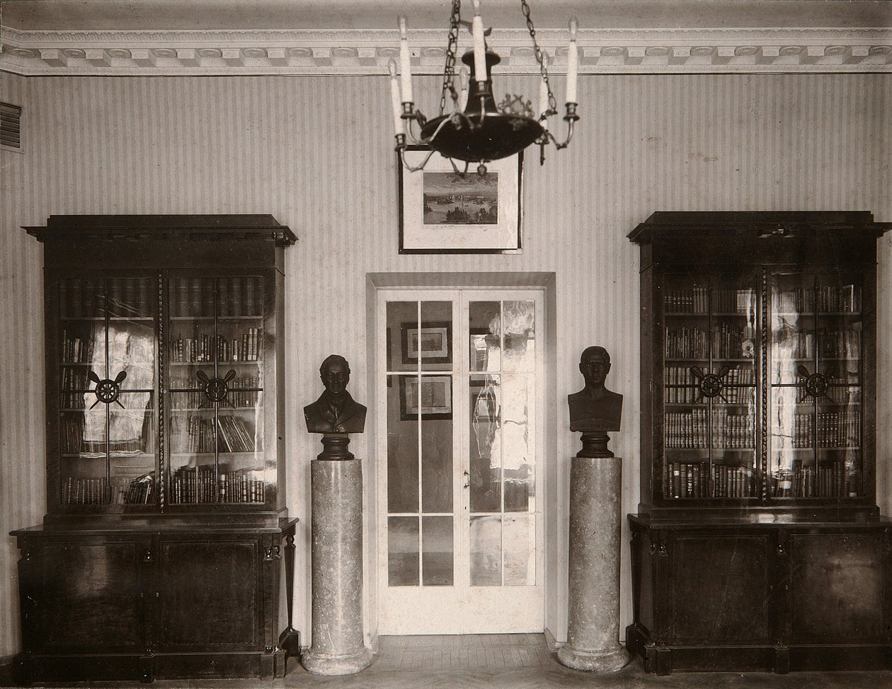 Das Museum des kaiserlichen Puschkin-Lyzeums in Sankt Petersburg, Russland, 1910er Jahre von Karl Kubesch