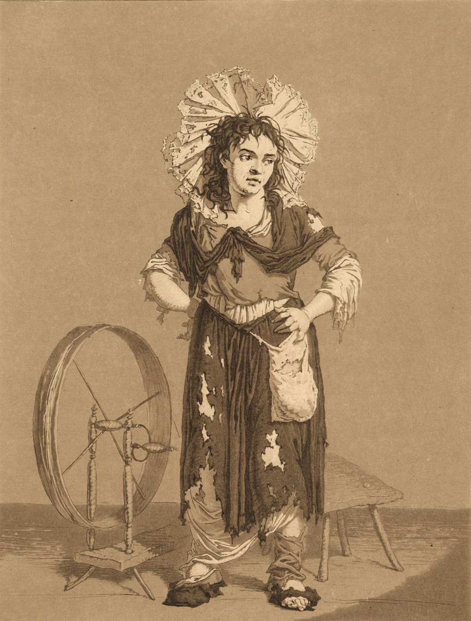 Die jungen Bettler, um 1800 von Karl Ludwig Bernhard Buchhorn