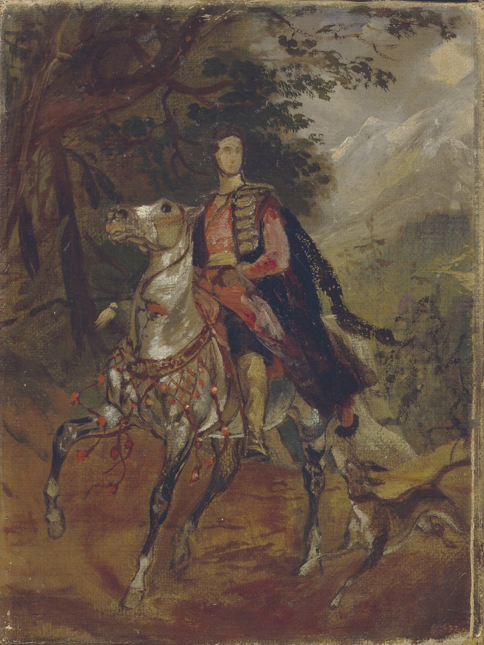 Porträt von Graf Anatole Nikolaievich Demidov, 1. Prinz von San Donato, ca. 1831 von Karl Pavlovich Bryullov