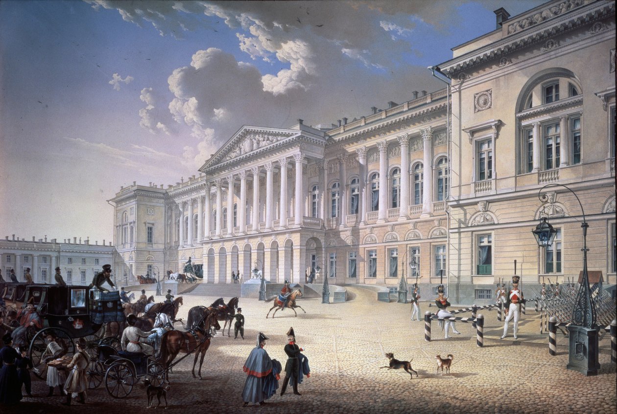 Der Alte Michael-Palast in Sankt Petersburg, 1832 von Karl Petrovich Beggrov