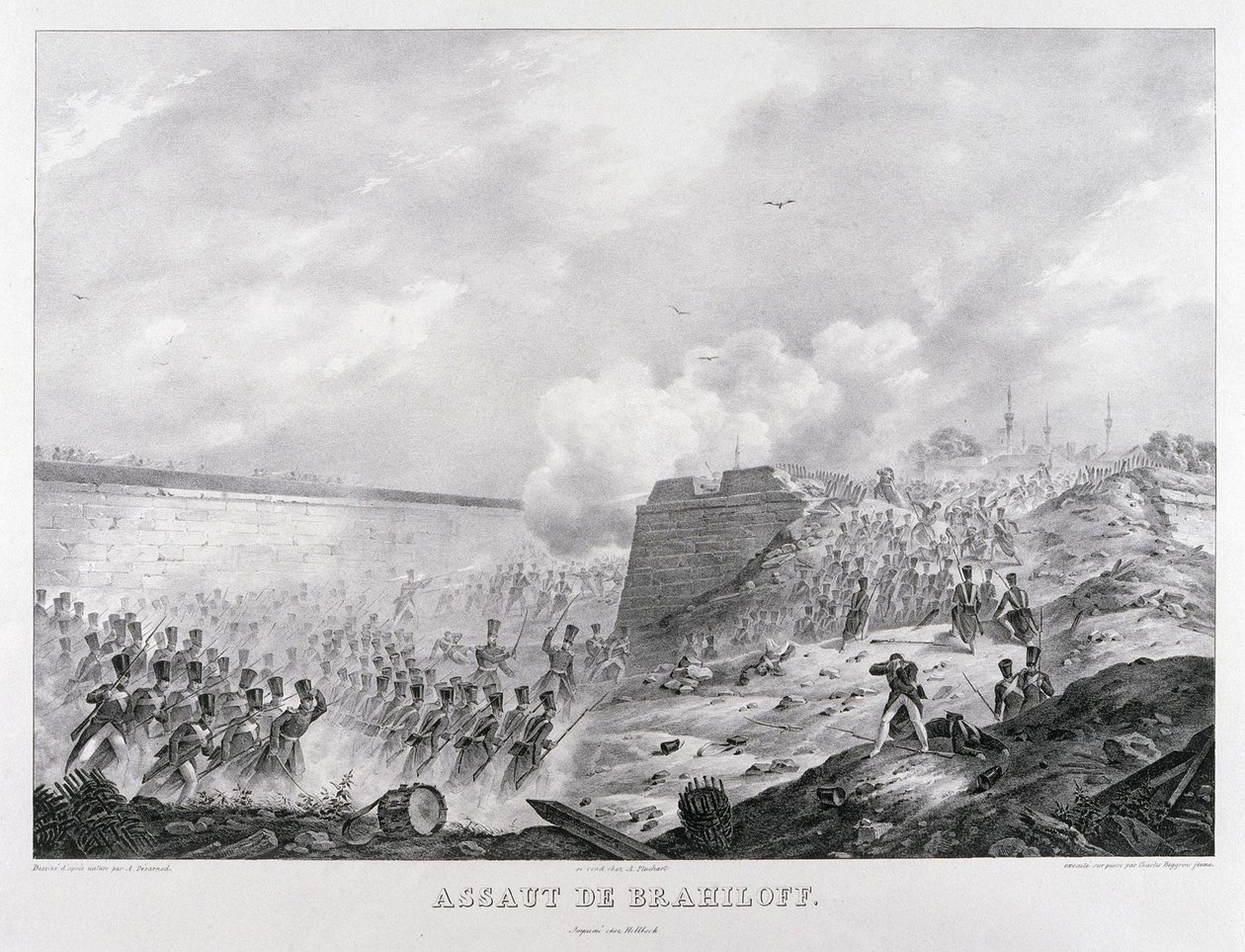 Die Erstürmung der Festung Brailov am 15. Juni 1828, 1829 von Karl Petrovich Beggrov