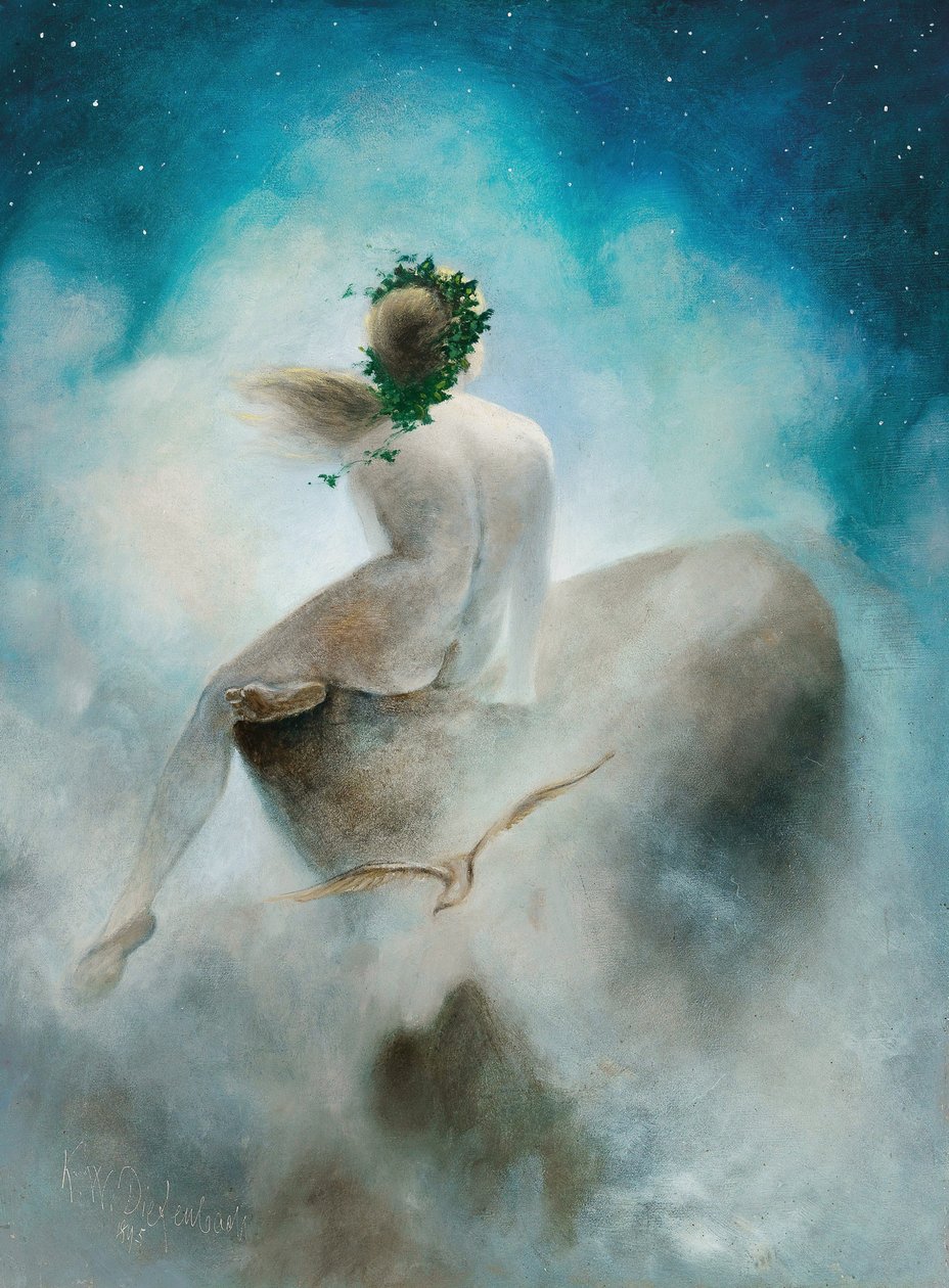 Frage an die Sterne, 1895 von Karl Wilhelm Diefenbach