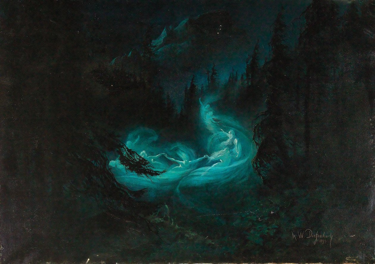 Der Feentanz, 1895 von Karl Wilhelm Diefenbach