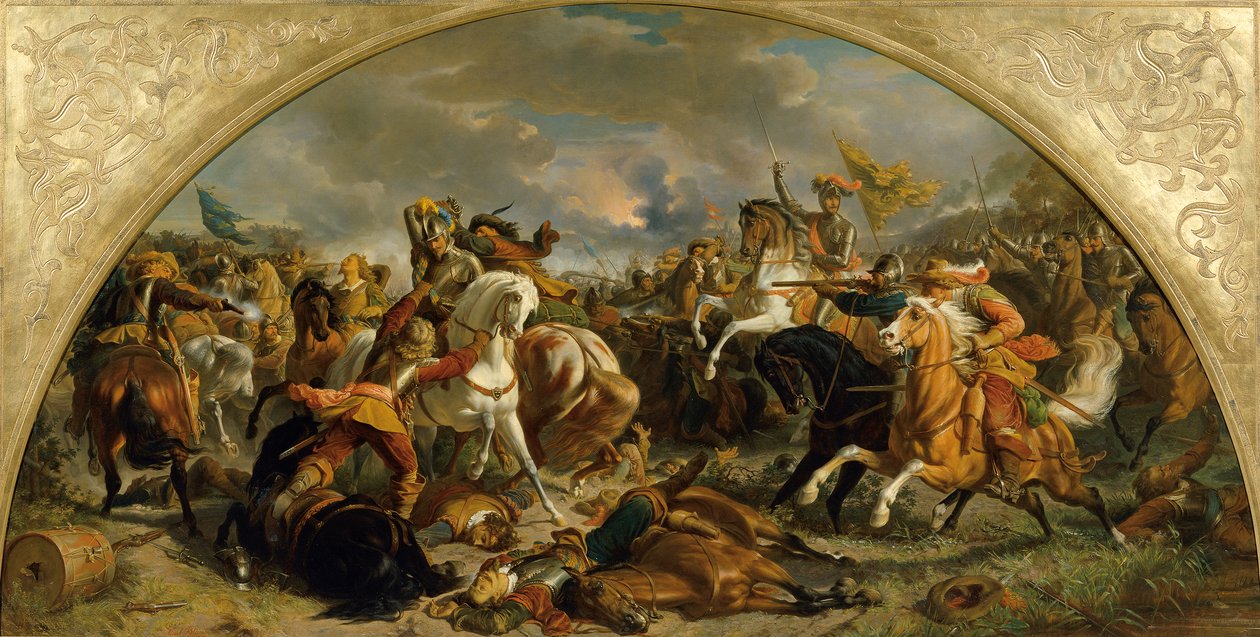 Der Sieg des österreichischen Heeres über die Schweden bei Nördlingen 1634 von Karl von Blaas