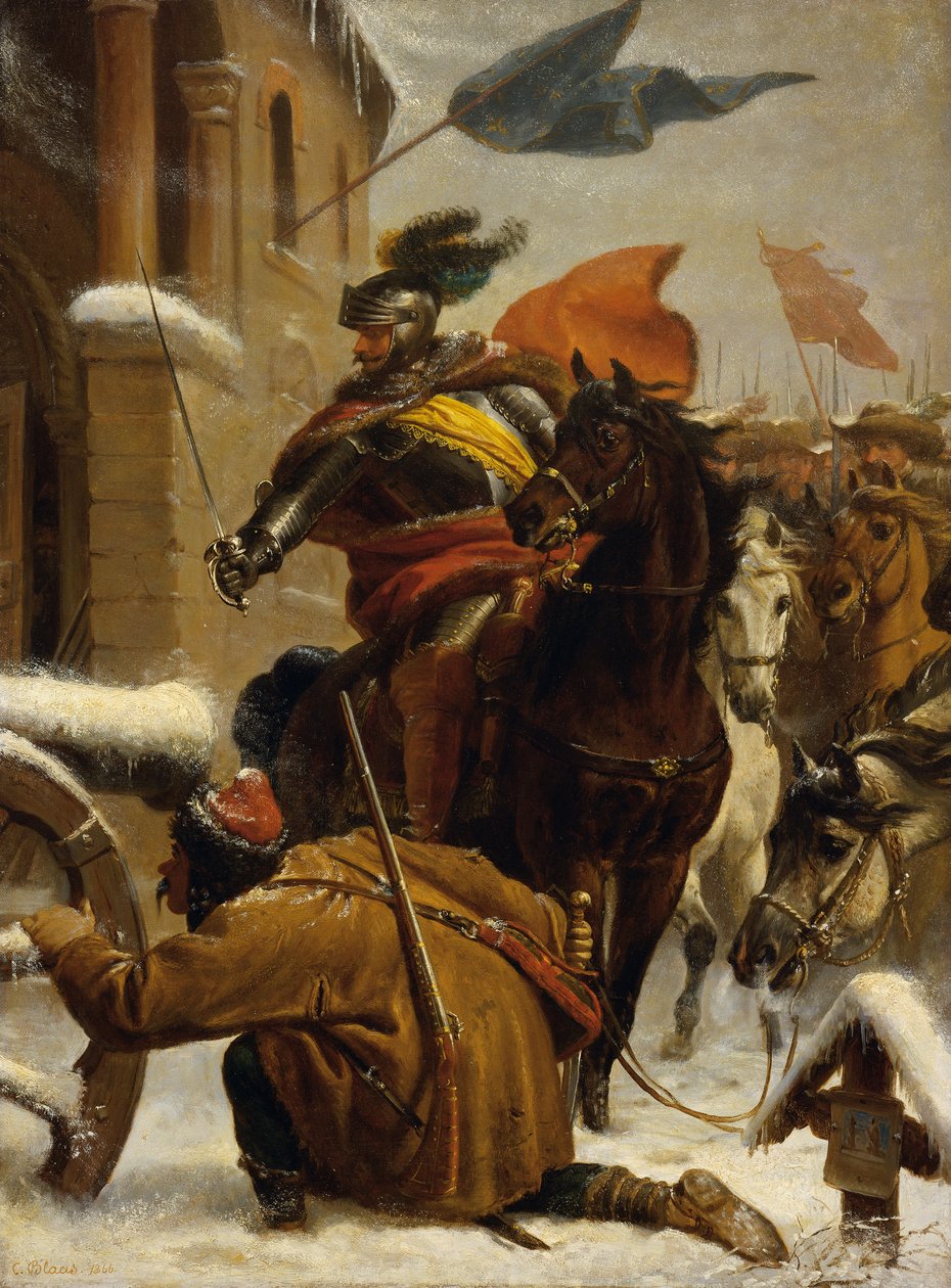 Johann de Werths Überfall bei Tuttlingen, 1643, 1866 von Karl von Blaas