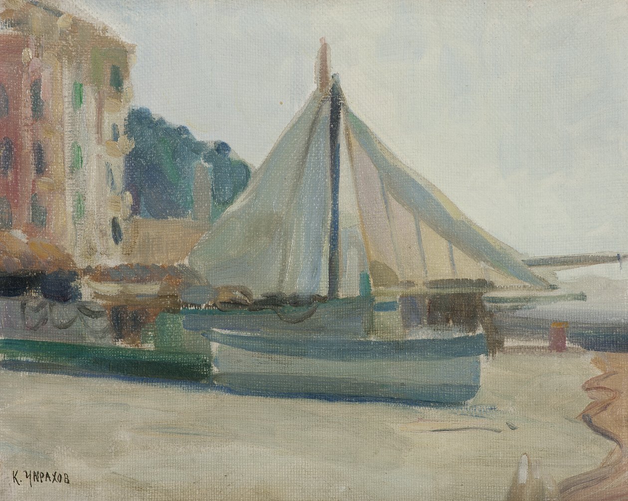 Boot mit Segel von Karpo Tchirakhoff