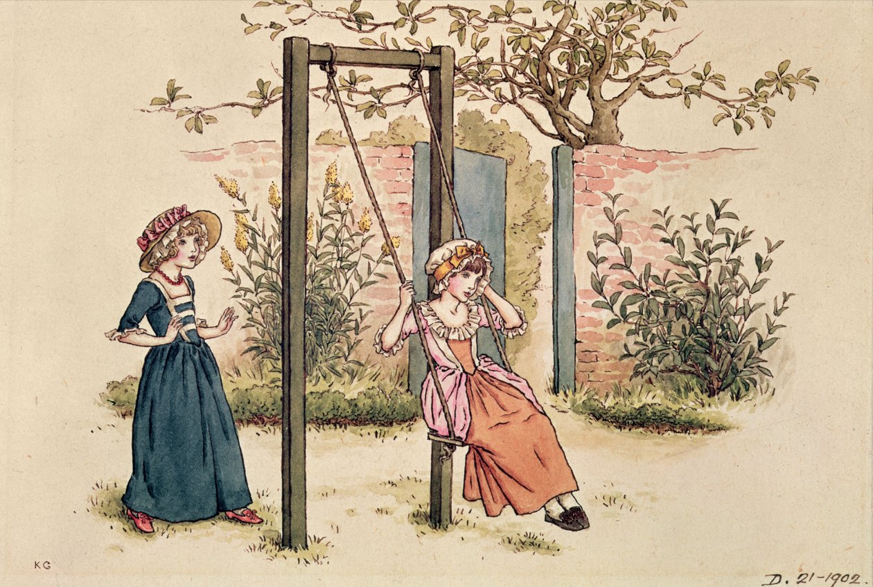 Illustration für den Valentinstag, 1914 von Kate Greenaway