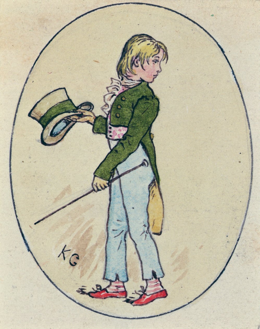 Illustration für den Valentinstag, 1914 von Kate Greenaway