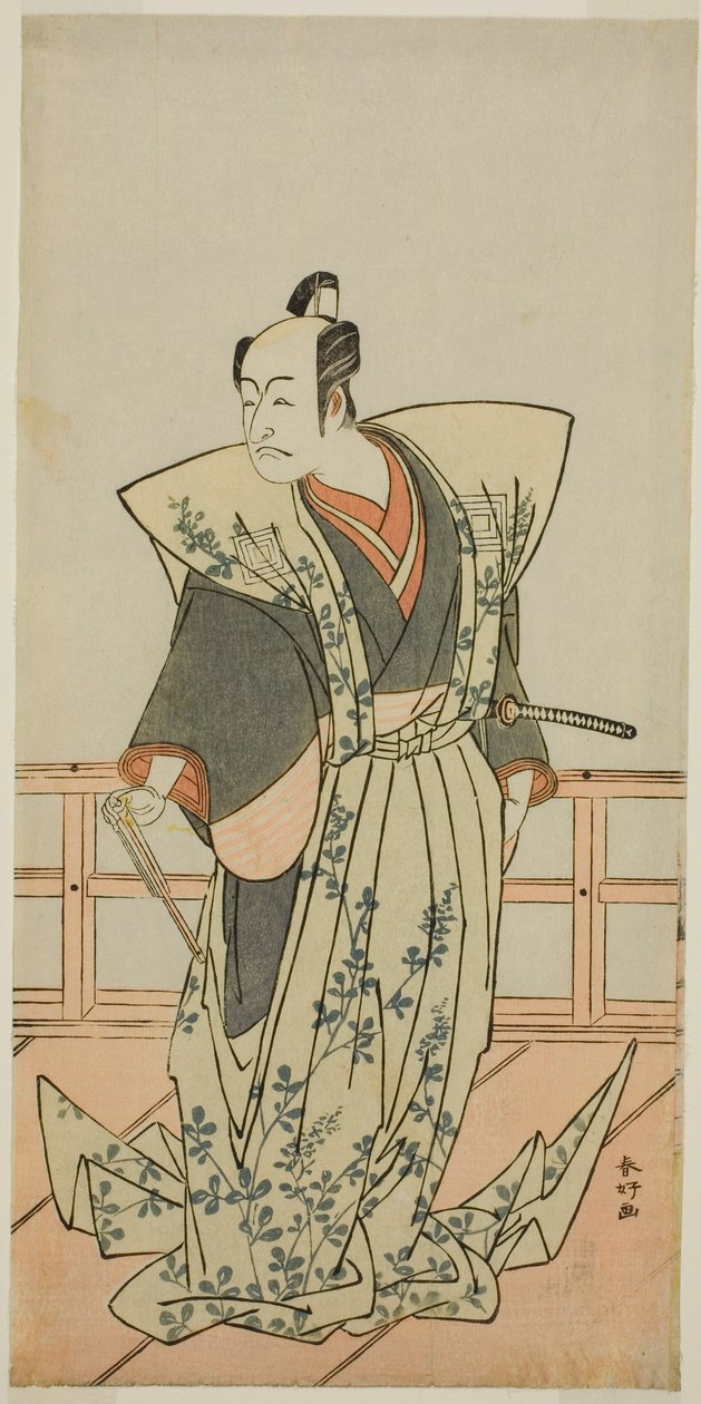 Der Schauspieler Ichikawa Danjuro V in einer nicht identifizierten Rolle von Katsukawa Shunkо̄