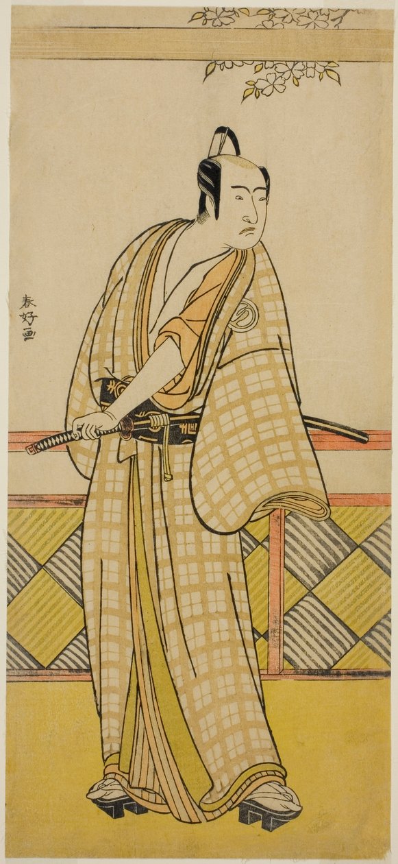 Der Schauspieler Sawamura Sojuro III in einer nicht identifizierten Rolle von Katsukawa Shunkо̄