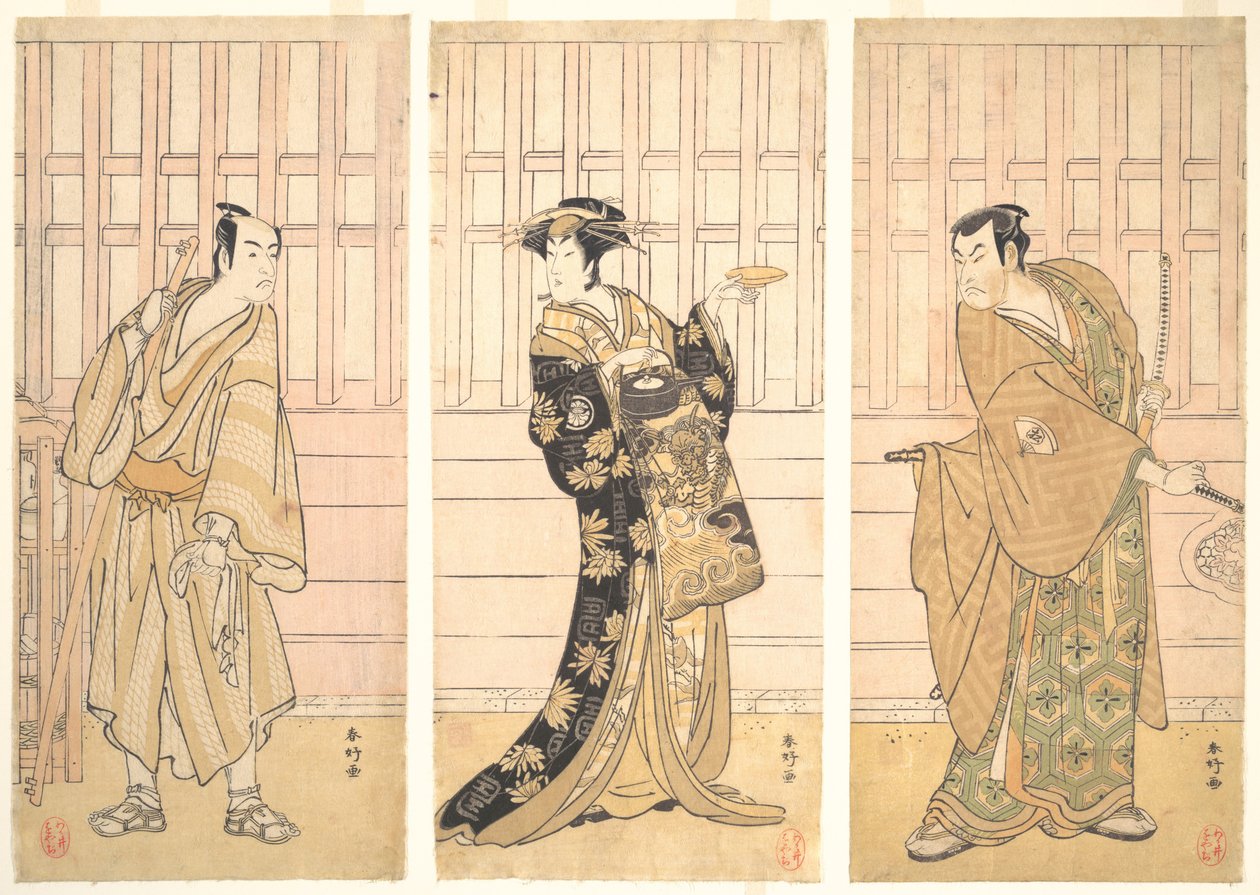 Im Zimmer eines Hauses in Yoshiwara, ca. 1788 von Katsukawa Shunko