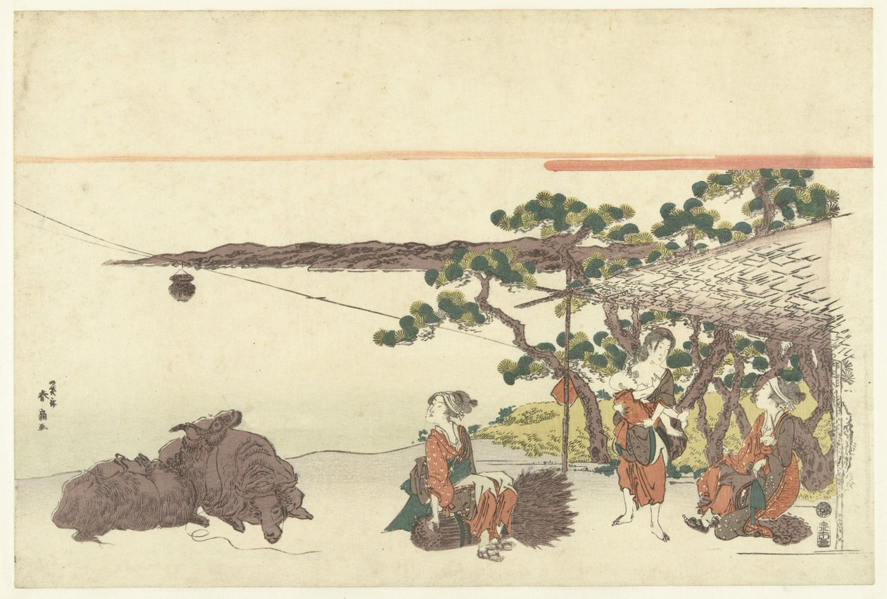 Frauen am See von Katsukawa Shunsen