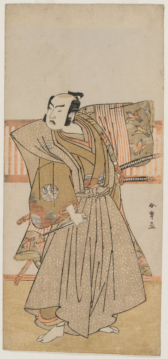 Ichimura Uzaemon IX als Soga no Juro, Mitte der 1770er Jahre von Katsukawa Shunsho