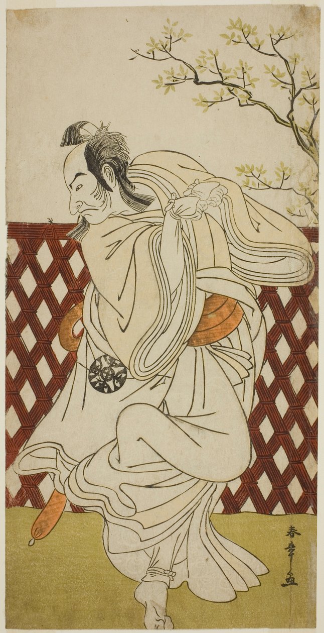 Der Schauspieler Nakamura Nakazo I als Sakon-gitsune im Stück 