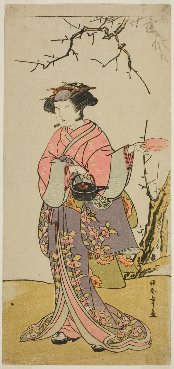 Der Schauspieler Yamashita Kinsaku II in einer unidentifizierten Rolle von Katsukawa Shunsho