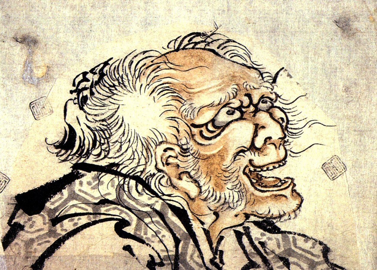 Kopf eines alten Mannes von Katsushika Hokusai