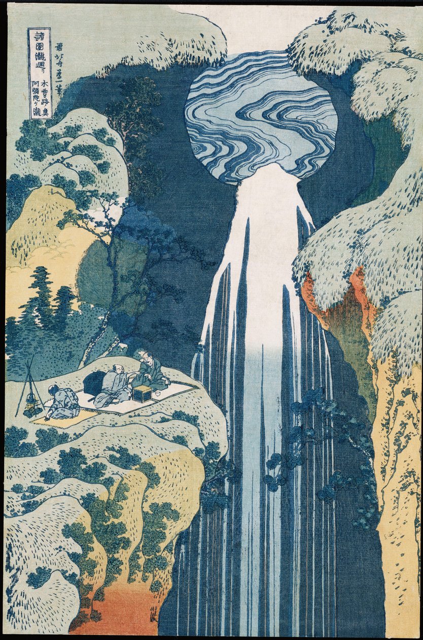 Amida-Wasserfall auf der Kiso-Straße, aus der Serie 