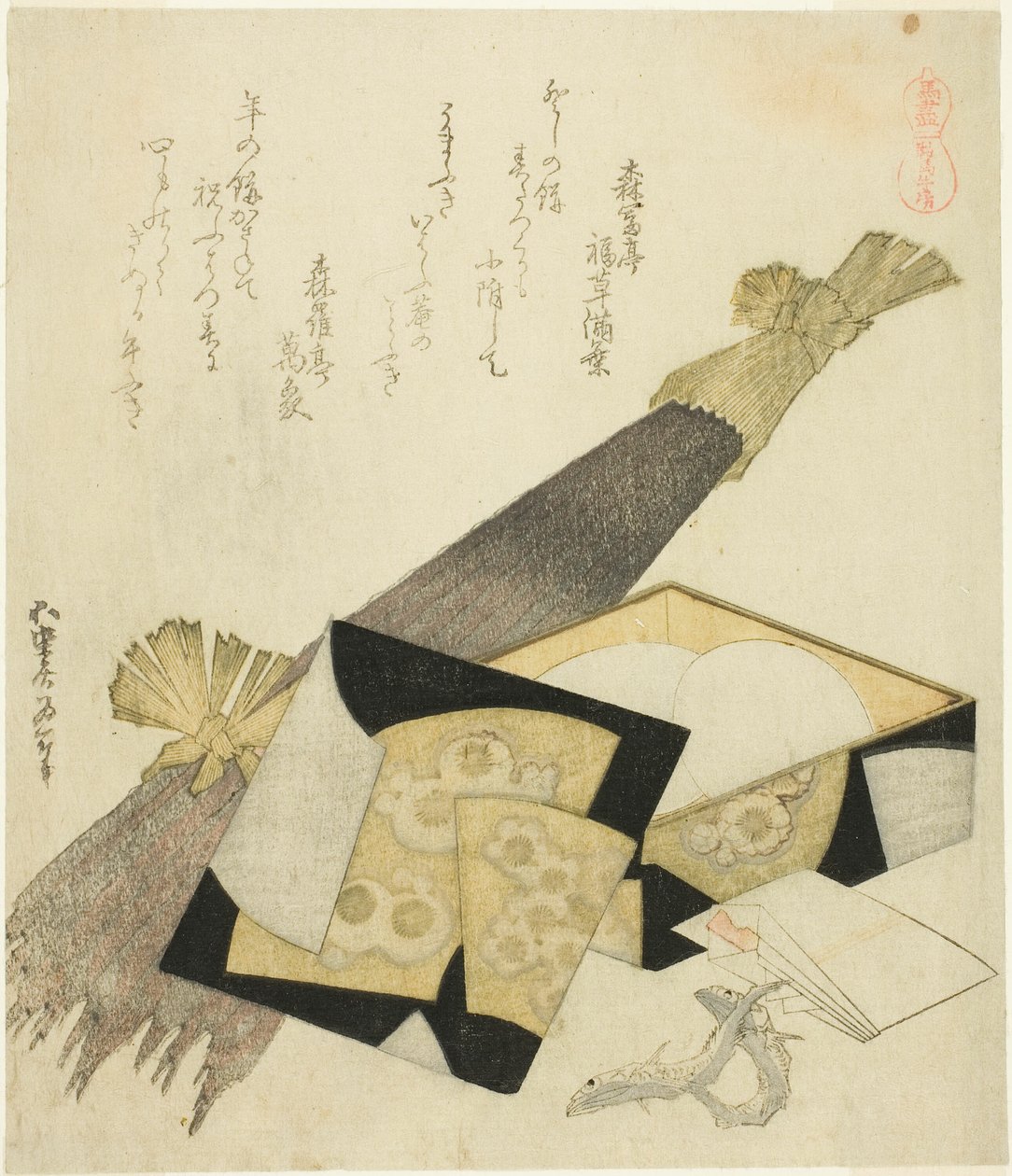 Klettenwurzel (Kurama gobo), aus der Serie "Eine Auswahl von Pferden (Uma-zukushi)" von Katsushika Hokusai