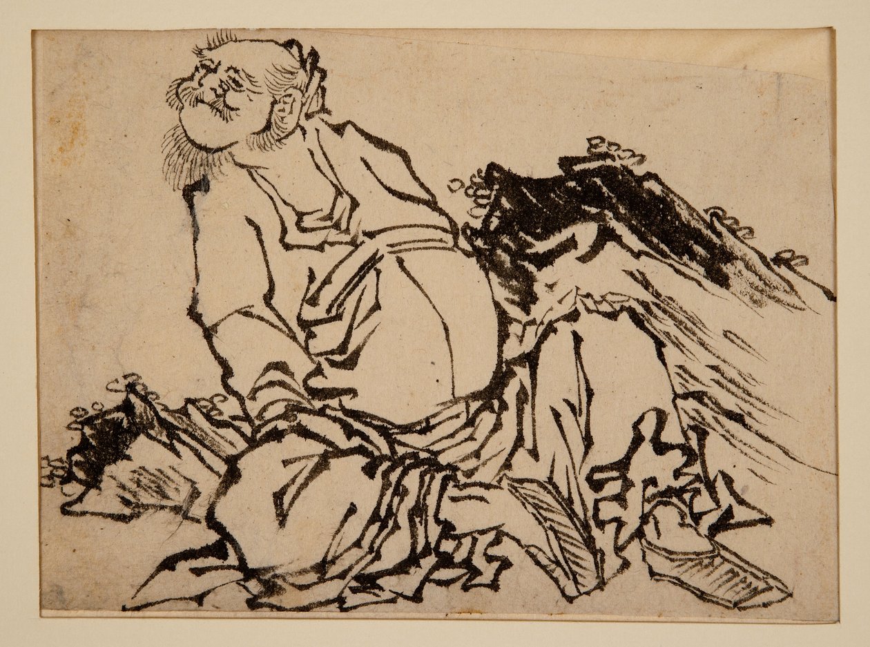 Chinesischer Krieger von Katsushika Hokusai