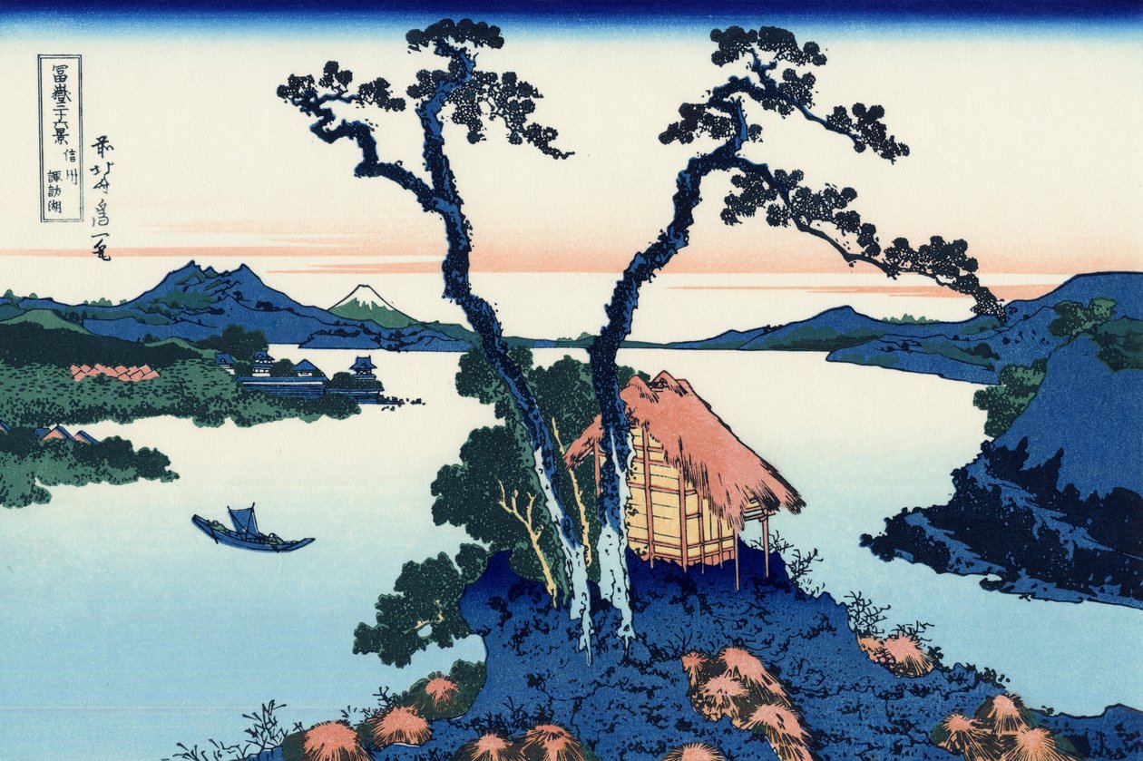 See Suwa in der Provinz Shinano von Katsushika Hokusai