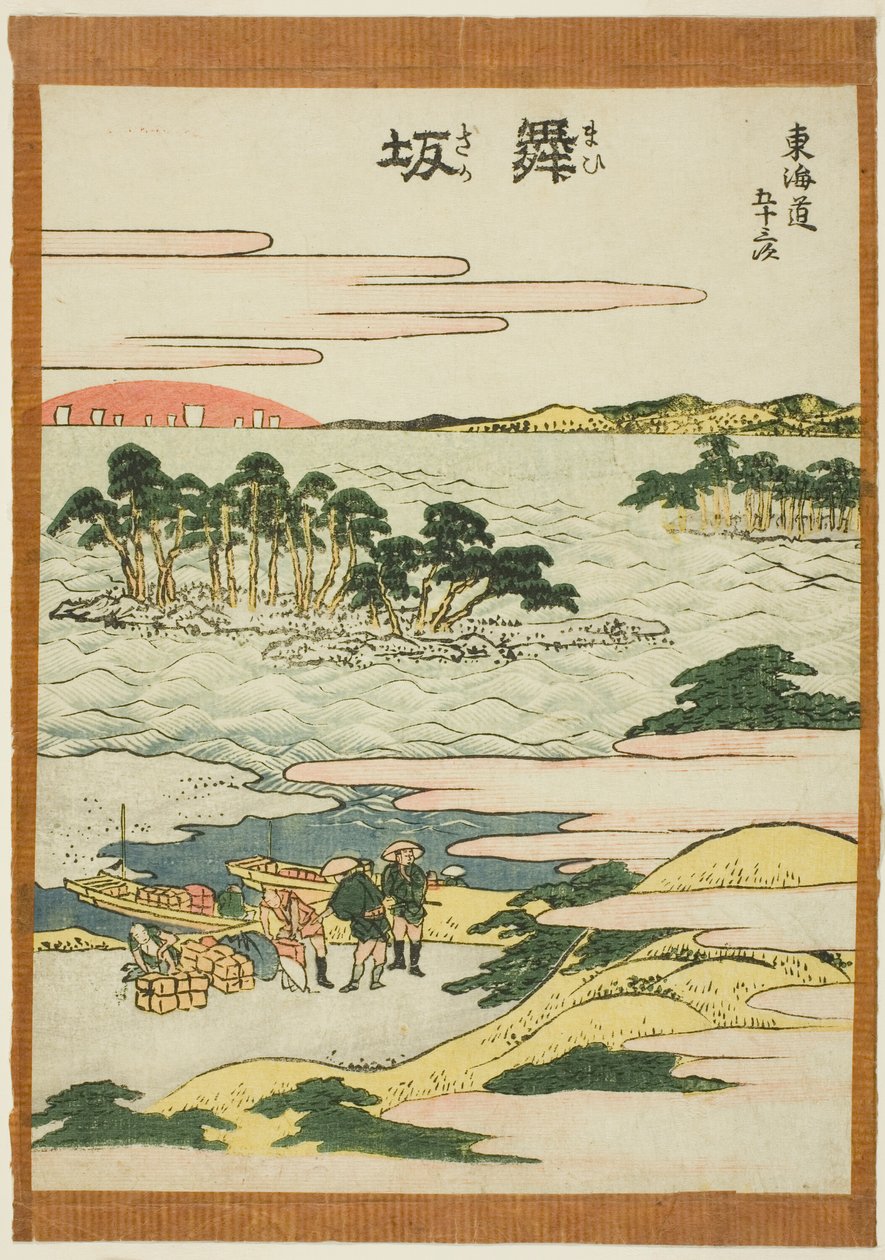 Maisaka, aus der Serie "Dreiundfünfzig Stationen des Tokaido" von Katsushika Hokusai