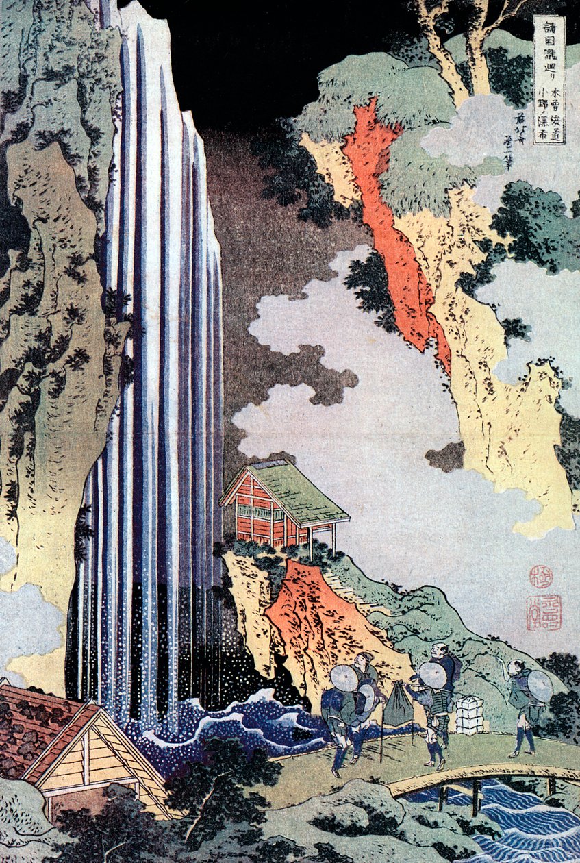 Ono-Wasserfall entlang des Kisokaido von Katsushika Hokusai