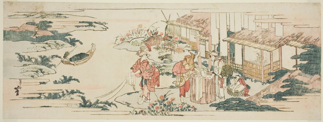 Der Chofu Juwelenfluss, einer der Sechs Juwelenflüsse von Katsushika Hokusai