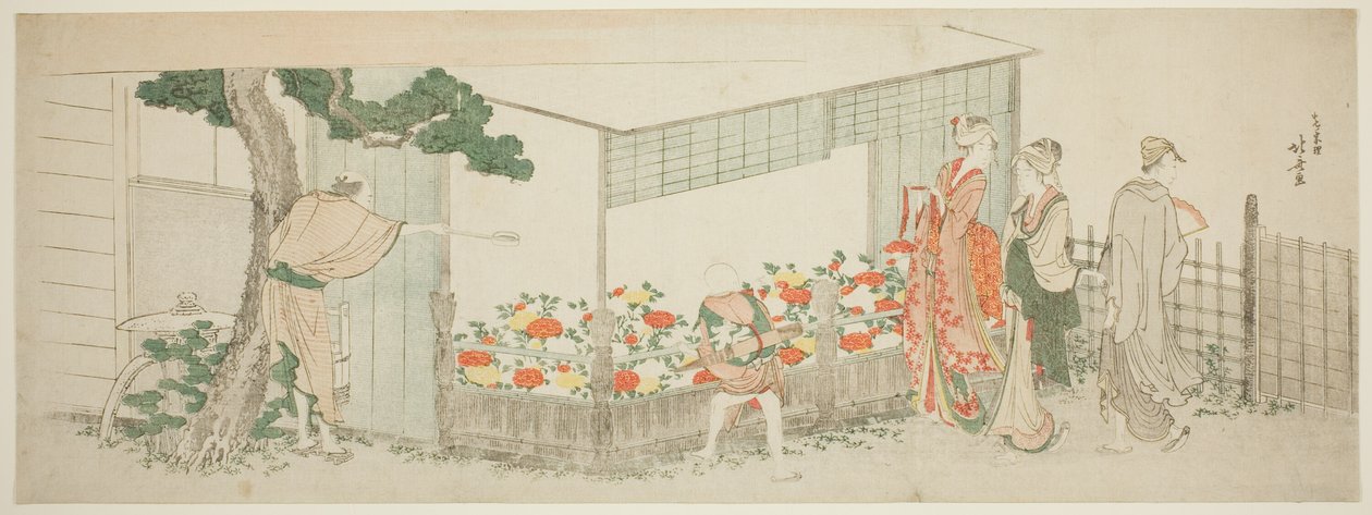 Die Pfingstrosenschau von Katsushika Hokusai