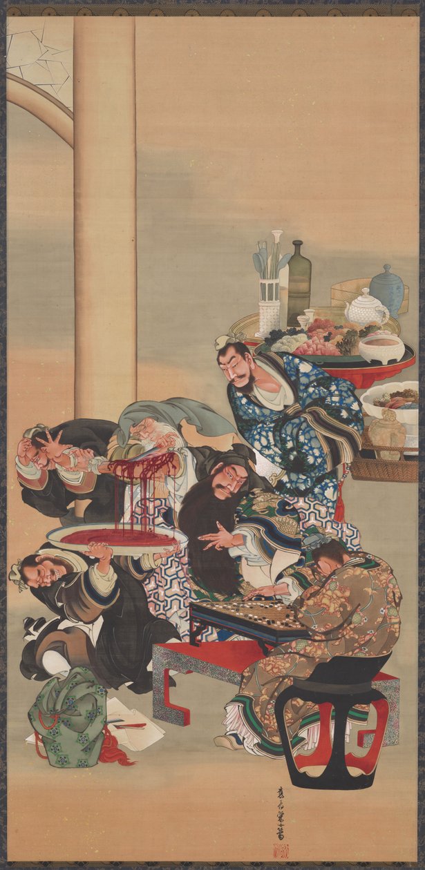 Operation am Arm von Guanyu von Katsushika Ōi