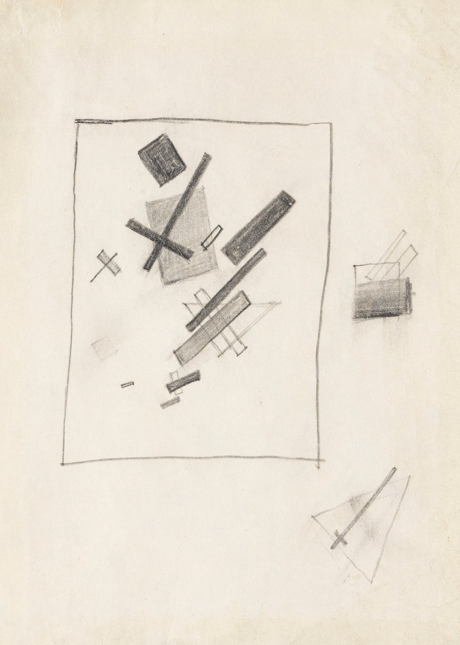 Gemischte Gefühle, um 1916 von Kazimir Severinovich Malevich