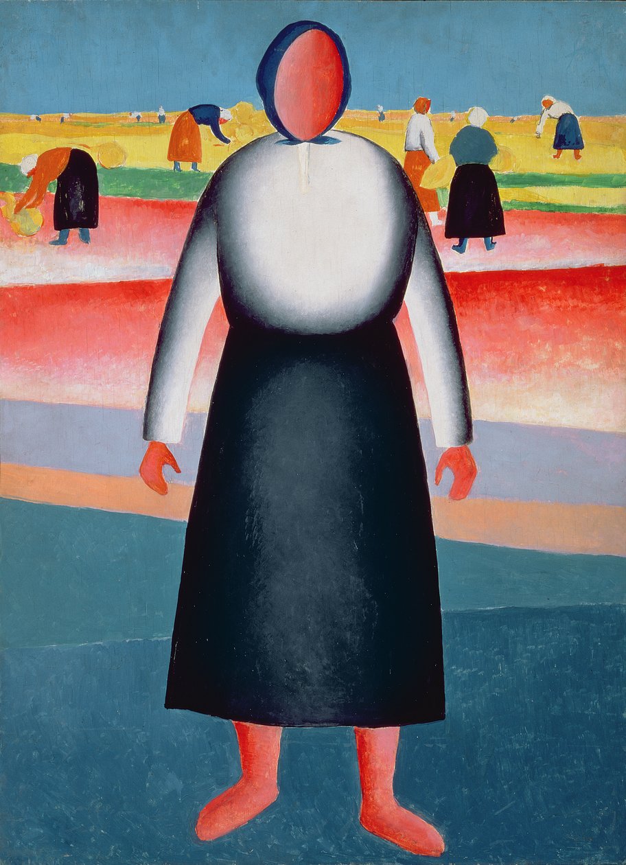 Die Ernte, Studie für ein Gemälde, 1928-32 von Kazimir Severinovich Malevich