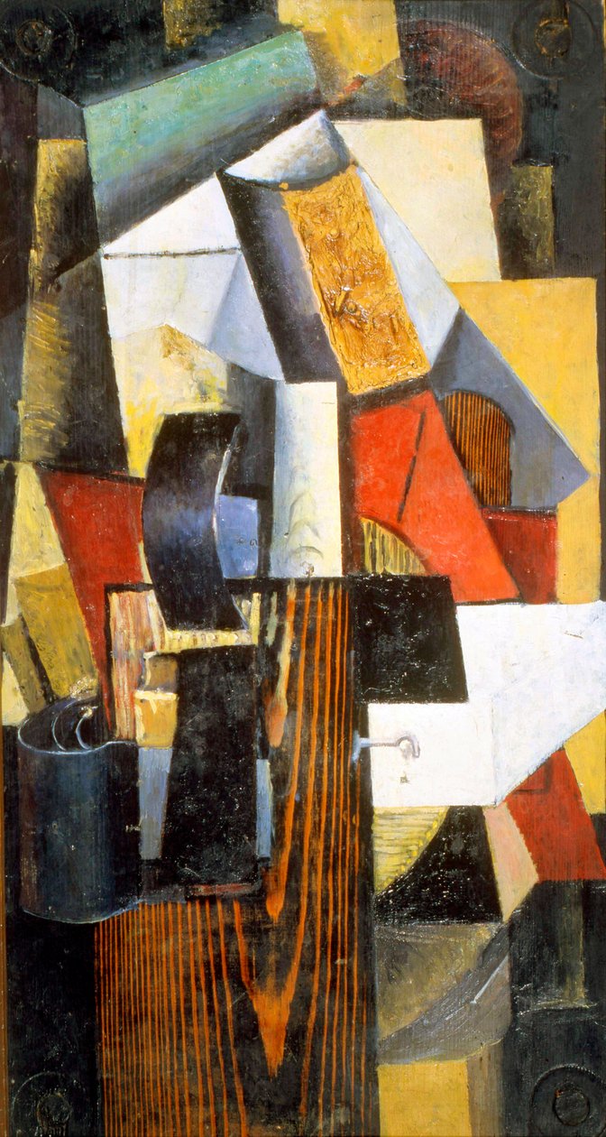 Die Nonstop-Station. Kuntsevo, 1913 von Kazimir Severinovich Malevich