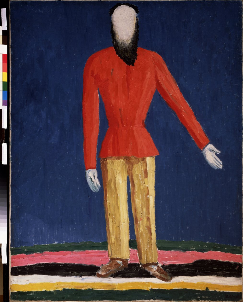 Ein Bauer von Kazimir Severinovich Malevich