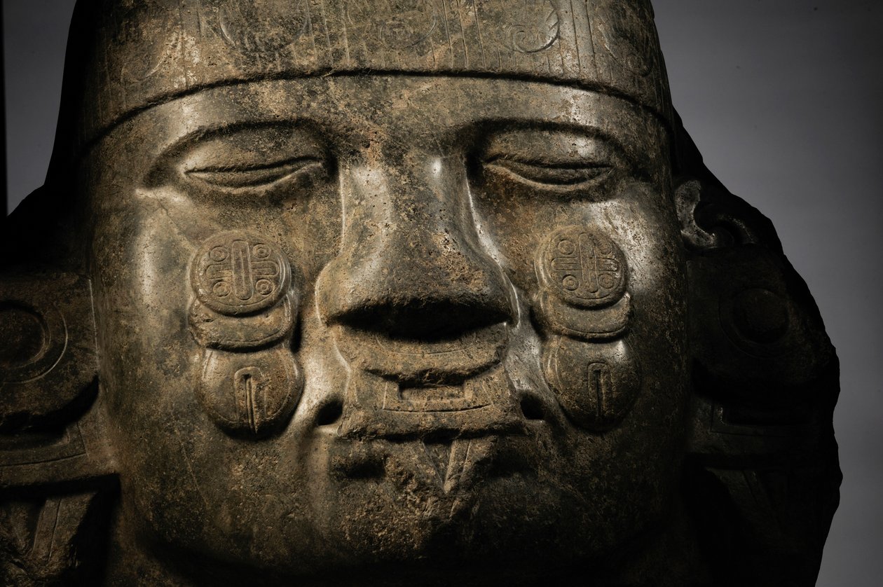 Größte Azteken, Mexiko-Stadt, Mexiko, Grüner Stein, Coyolxauqui Göttin ...