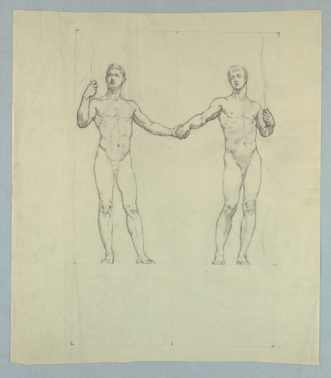 Figurenstudie für das Siegel des University Club, New York von Kenyon Cox