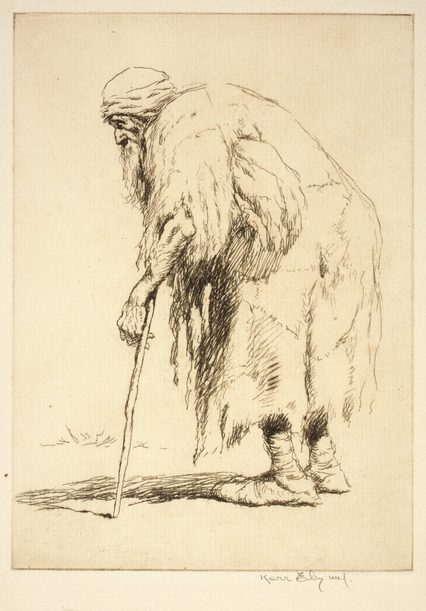 Algerischer Bettler von Kerr Eby