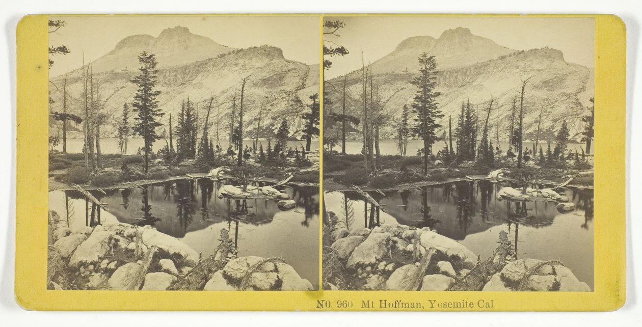Mt. Hoffman, Yosemite, Kalifornien, 1855-75. Schöpfer: Kilburn Brothers, BW Kilburn von Kilburn Brothers, BW Kilburn