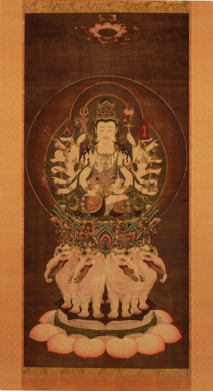 Fugen Enmei Bosatsu (Samantabhadra), 1743 von Kimura Ryotaku