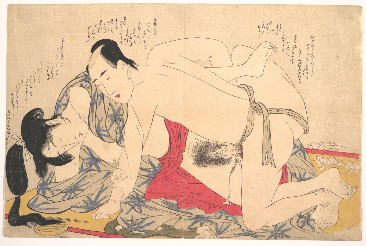 Erotischer Druck von Kitagawa Utamaro