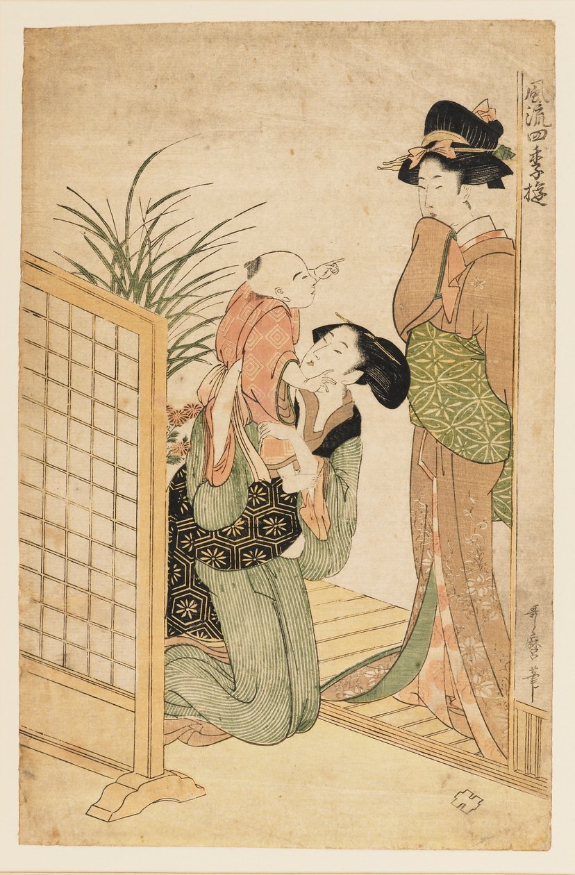 Mutter, Kind und Krankenschwester von Kitagawa Utamaro