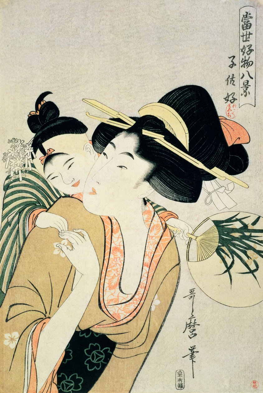 T H Riches. Ein Liebhaber von Kindern von Kitagawa Utamaro