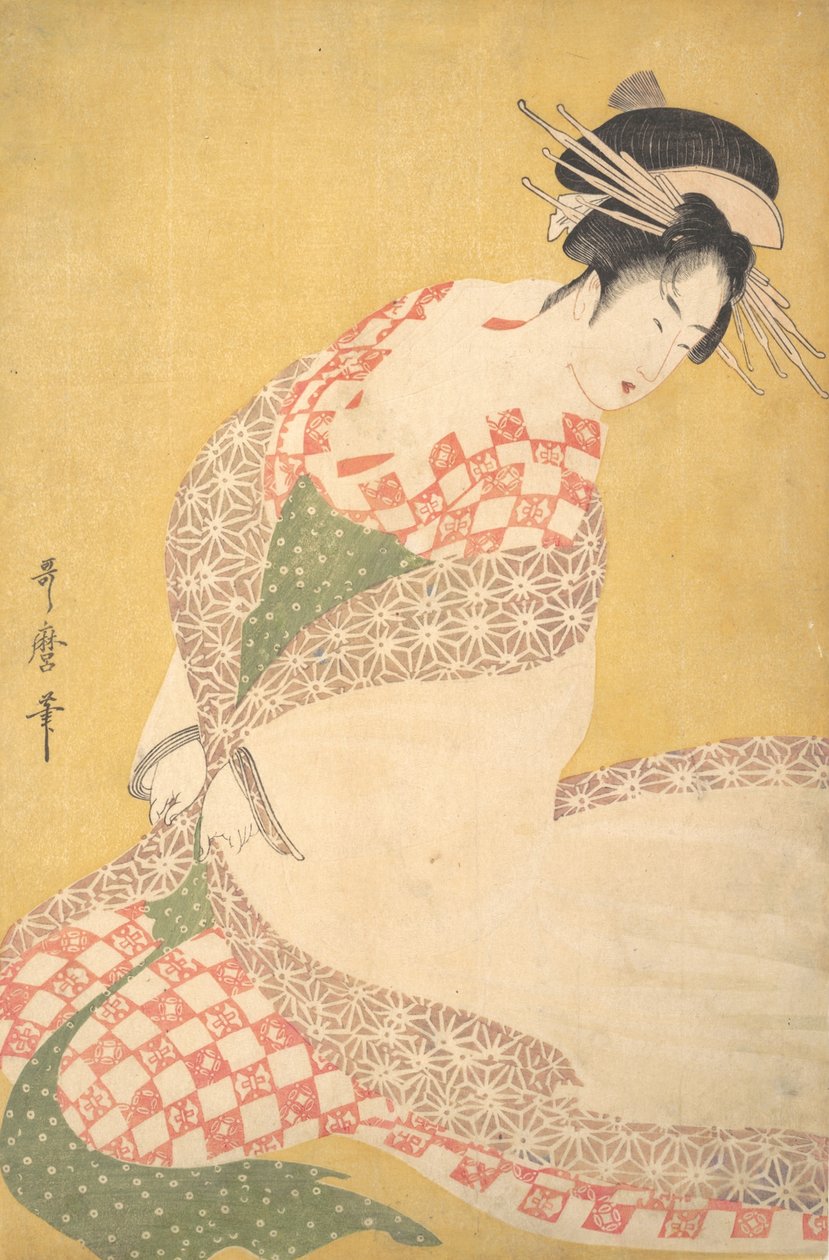 Der äußere Mantel, ca. 1795 von Kitagawa Utamaro