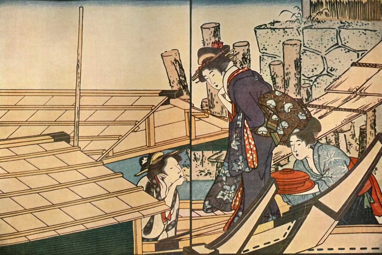 Frauen auf einem Boot, 1801, 1924 von Kitagawa Utamaro