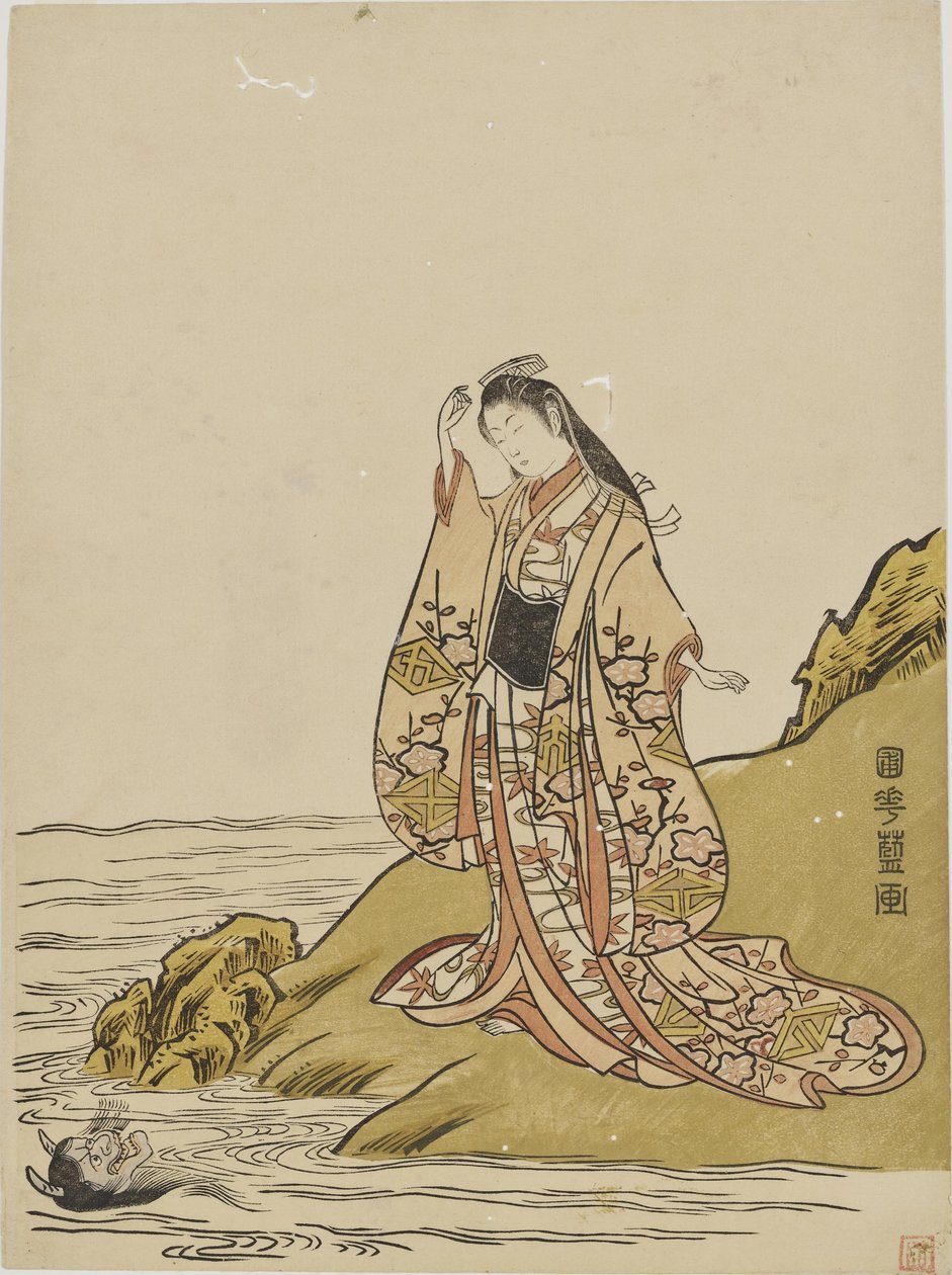 Ahornblatt-Betrachtung von Kitao Shigemasa