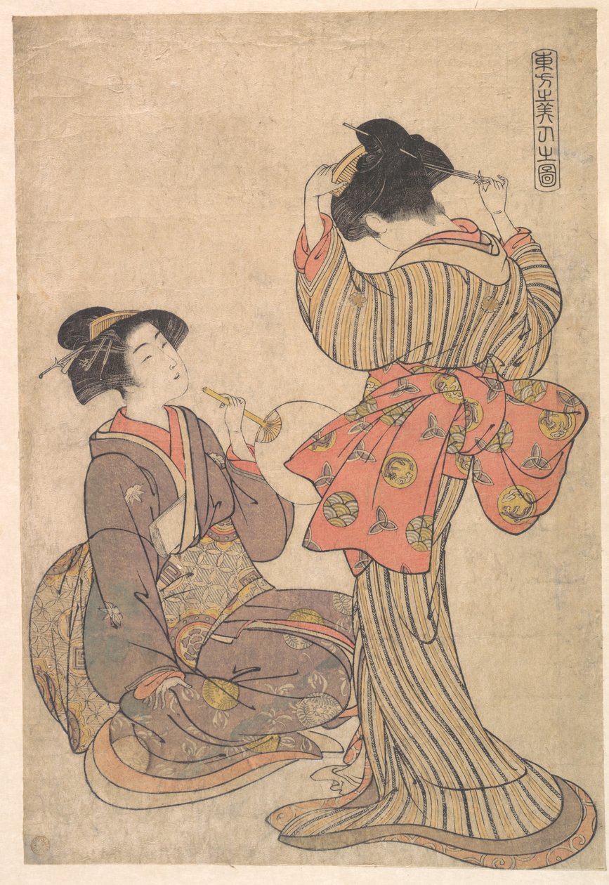 Bild der östlichen Schönheiten von Kitao Shigemasa