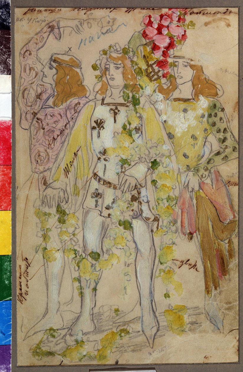 Kostümentwurf für das Ballett "Raymonda" von A. Glasunow von Konstantin Alekseevich Korovin