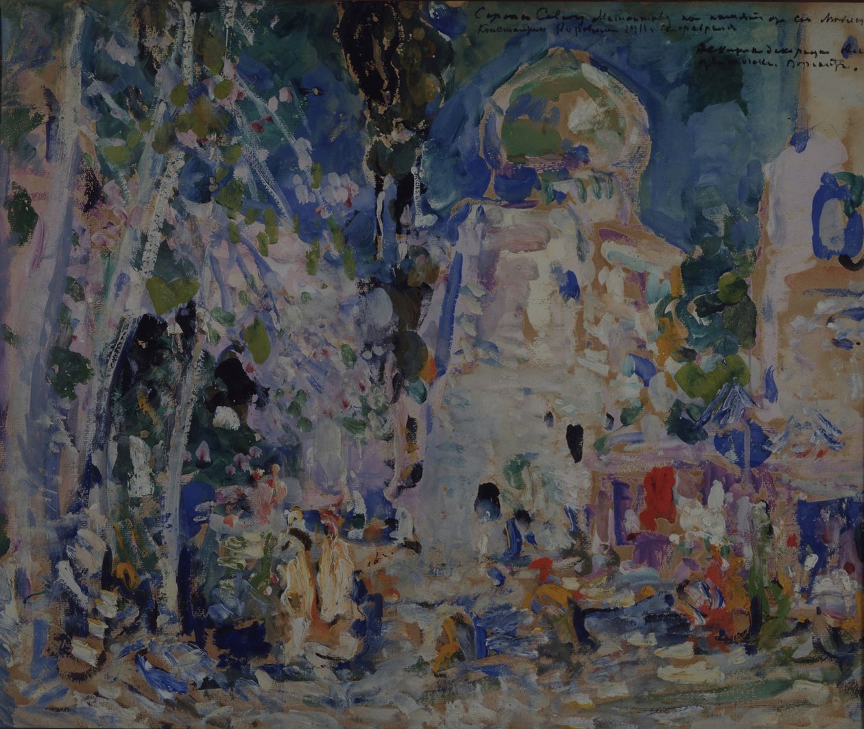 Bühnenbild für das Ballett Der scharlachrote Pimpernel von F. Hartman, 1911 von Konstantin Alekseevich Korovin