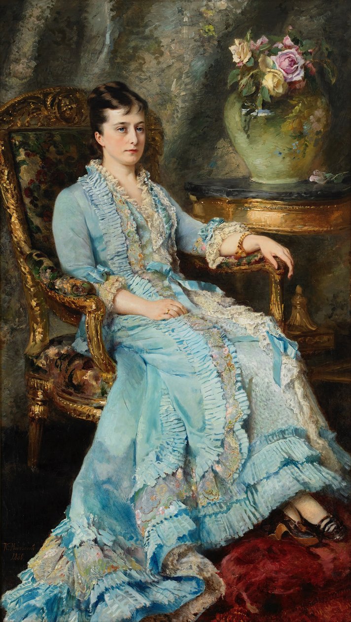 Porträt von Prinzessin Ekaterina Michailowna Dolgorukowa 1847-1922, 1880 von Konstantin Yegorovich Makovsky